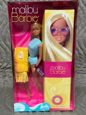 2001 Malibu Barbie Collectibles 1971 Mattel Reproduction 56061 - Image 1 of 4