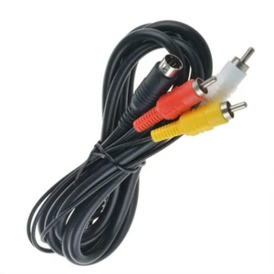 Cable for SEGA Genesis 2 & 3 TV AV Lead 3RCA Composite Video Audio 1.8m/6ft - Picture 1 of 11