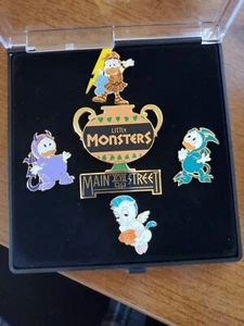 Disney Little Monsters On Main Street Halloween Pin Set Hercules Panic Pegasus - Picture 1 of 11