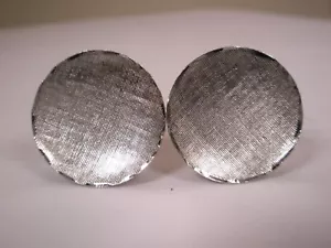 Simple Design STERLING SILVER Quality Vintage JML USA Cuff Links plain - Picture 1 of 8