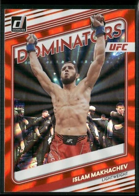 2023 Donruss UFC ISLAM MAKHACHEV Dominators Orange laser #4 U61 - Image 1 of 3