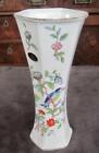 Aynsley Pembroke Bone China 9" Hexagonal Vase Original Foil Sticker Intact