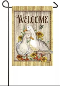 Evergreen Welcome Ducks Gartenwildleder 12 x 18 *NEU IN VERPACKUNG* - Bild 1 von 3