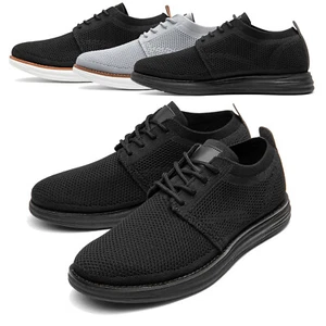 Men's Breeze Comfort Lace up Fashion Sneakers Knit Athletic Shoes Casual Shoes - Picture 1 of 31