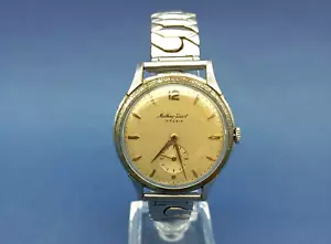 OROLOGIO DA POLSO VINTAGE - MATHEY TISSOT - 19 RUBIS CARICA MANUALE FUNZIONANTE - Foto 1 di 9