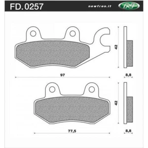 Newfren Front Brake Pads for Honda CB125E 2012-2021 >Organic - Picture 1 of 1