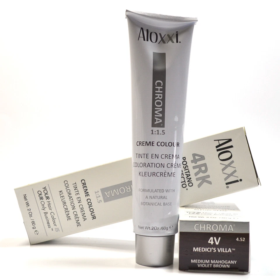 Aloxxi Chroma Creme Colour # 4V 2oz  (TWO TUBES )  - Image 1 of 1
