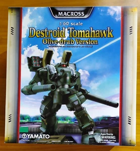 ROBOTECH MACROSS YAMATO 1/60 SCALE DESTROID TOMAHAWK Olive-drab Version - Foto 1 di 10
