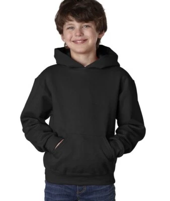 NUEVO Jerzees YOUTH SUDADERA CON CAPUCHA NEGRA SUDADERA CON CAPUCHA Foto 1 de 4