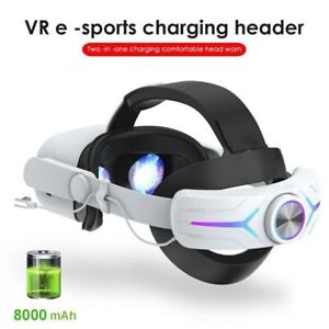 VR Headset Elite Head Strap Band With Battery Power Bank For Meta Oculus Quest 2