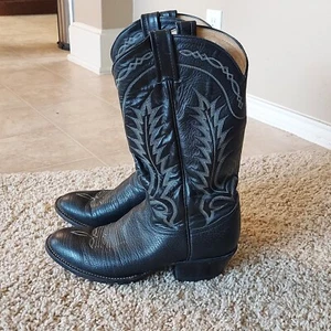Vintage Tony Lama Men's Western Cowboy Boots SZ 8D (6904) - Picture 1 of 8