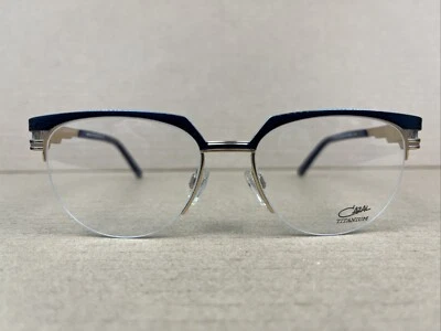 CAZAL 4271 004 Dorado Azul Marino Mujer Medio Borde Anteojos 52-17-135 Monturas - NUEVO Foto 1 de 4