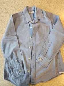 Crewcuts Boys Size 8 Chambray Button-down Shirt Lg Sleeve 100% Cotton, WORN ONCE - Picture 1 of 7