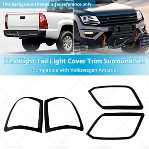 Headlight Tail Light Cover Trim Surround Set Suitablefor Volkswagen Amarok 09-22 - Picture 1 of 18