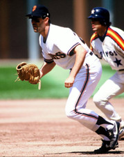 1987 WILL CLARK San Francisco Giants BASEBALL ACTION Glossy Photo 8x10 PICTURE