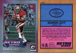 2022 NFL Donruss Optic #RS-21 Ronnie Lott Retro Series (C2) - Picture 1 of 1