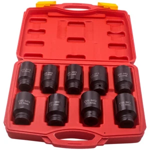 Juego De Enchufes De Tuerca De Eje 9 Piezas 1/2" Drive 29-38mm Impact Socket Set - Imagen 1 de 12