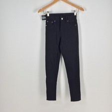 NEW Cheap Monday womens denim jeans size 25 mid rise skinny cotton black 043068