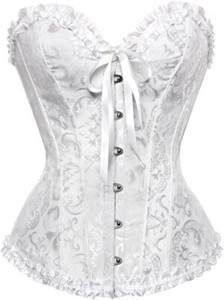 White Bustier in Women's Basques u0026 Corsets for sale | eBay