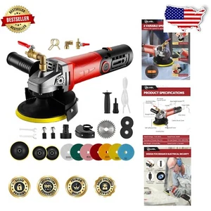 Lightweight 860W Wet Polisher with Ergonomic Handles & Splash Guard for Safe Use - Picture 1 of 9