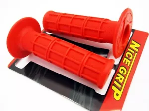 KTM 450 JBS RED HAND GRIP SET LEFT RIGHT PAIR HANDLEBAR GRIPS - Picture 1 of 4