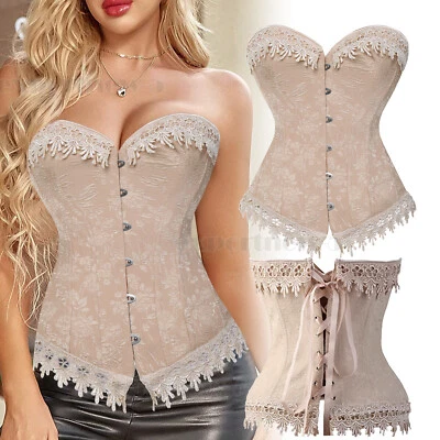 Бюстье корсеты свадебное белье шнурует вверх атласный косточками корсет женщин Gothic корсет - Изображение 1 из 4