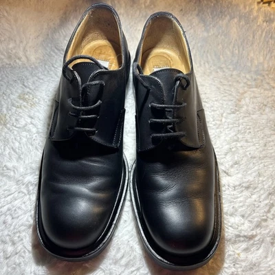 Coach Leather Shoes Men's Size 7.5B J-003 Black Lace Up Oxfords Made In Italy - Image 1 of 4