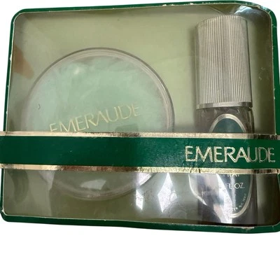 Emeraude-cogne spray 1,1 fl oz e pó 1,75 oz - conjunto-raro-vintage - Imagem 1 de 4