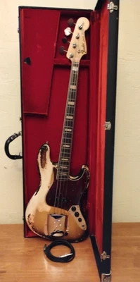 1969 Vintage FENDER JAZZ BASS 4 String Guitar With Original Fender Hard Case - Image 1 of 4