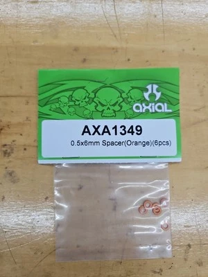 AXIAL AXA1349 Spacer 0.5x6mm Orange (Washer) (G4) - Image 1 of 2