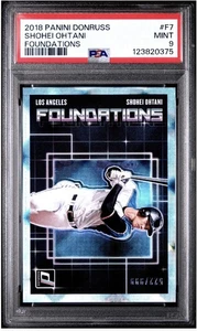 Panini Donruss Foundations Shohei Ohtani 2018 #F7 Crystals (RC) PSA como nuevo 9 - Imagen 1 de 2