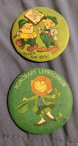 Hallmark St Patrick's Day MARCH 17th SLEEP THE 18th Honorary Leprechaun Pins - Picture 1 of 2