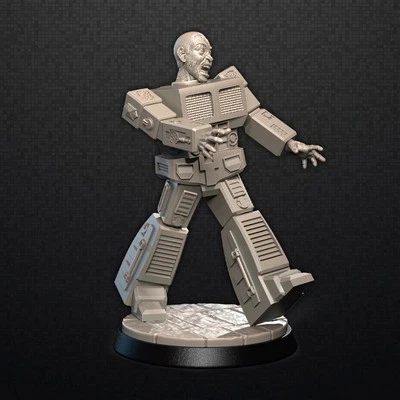 Transforming Robot Zombie ZOMBIE-CON: The Walking Nerds 32 mm miniatura para juegos  Foto 1 de 2