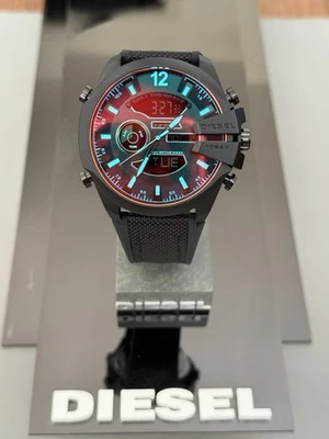 Diesel Mega Chief Reloj Analógico-Digital Negro Nylon y Silicona DZ4548 Negro Foto 1 de 4