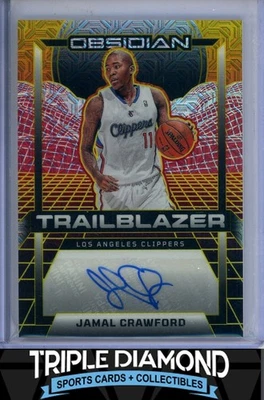 2024-25 Panini Obsidian Jamal Crawford Trailblazer Auto Gold Mojo #08/10 Q950 Foto 1 de 2