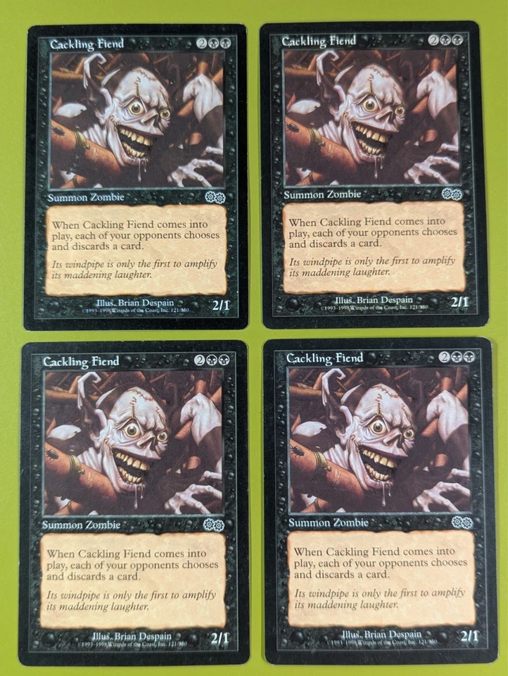 Cackling Fiend x4 Urza's Saga 4x Playset Magic the Gathering MTG  - Image 1 of 1