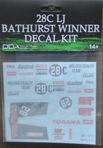 1/24 Decal for 1972 Holden Torana XU-1 Bathurst Winner Model Kit - Picture 1 of 2