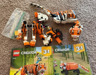 LEGO CREATOR: Majestic Tiger (31129) Used With Instructions - Image 1 of 4