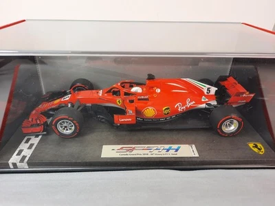 BBR Ferrari SF71-H #5 Sebastian Vettel Winner Canada Gp 2018 1/18 - Bild 1 von 4