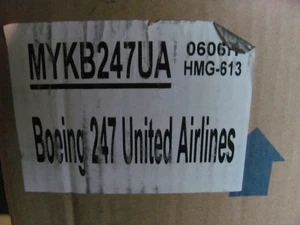 United Airlines Boeing 247 Old Livery Desk Top Display Model 1/48 SC Airplane - Picture 1 of 1