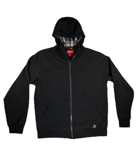 Coleman Herren Large Sweatshirt Hoodie Jacke Fleece gefüttert schwarz Full Zip Mantel - Bild 1 von 15