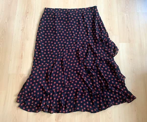 Boden Ladies Skirt 20 Midi Floral Frill Flamenco Smart Casual Flower New Unusual - Picture 1 of 8