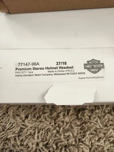 Harley Davidson Premium Stereo Helmet Headset 77147-98A 37/18 Microphone NIB - Bild 1 von 6