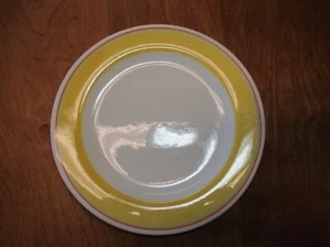 Laurie Gates CAPRI Dinner Plates 11 3/4" Yellow Green Orange   2 available - Picture 1 of 7