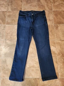 Women's Lee Flex Motion Regular Fit Straight Leg Mid Rise Jeans Size 14 - Picture 1 of 3