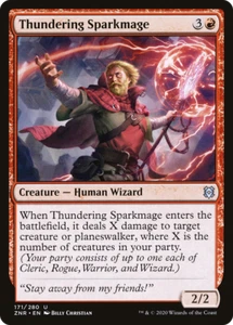 x4 Thundering Sparkmage ZNR MTG Zendikar Rising 171/280 UNCOMMON M/NM 4x - Bild 1 von 1