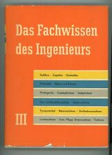 Buch Das Fachwissen des Ingenieurs III 1966