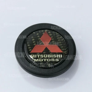 for Mitsubishi Carbon Fiber Sprot Steering Wheel Horn Button - Picture 1 of 2