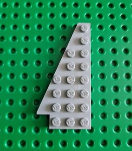 Placa de ala LEGO placa 8x4 izquierda gris claro antiguo Left Wedge Plate 3933a R2 - Imagen 1 de 2