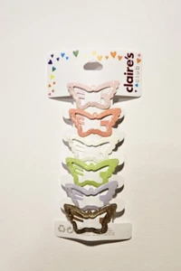 Claire's Hair Barrettes Set~Butterflies Butterfly ~ 6 piece Girl's Accessories - Picture 1 of 2